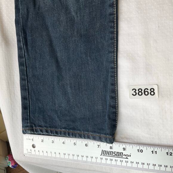 CALVIN KLEIN JEANS Men Straight Jeans size 34 Blue Mid Rise - Picture 6 of 11